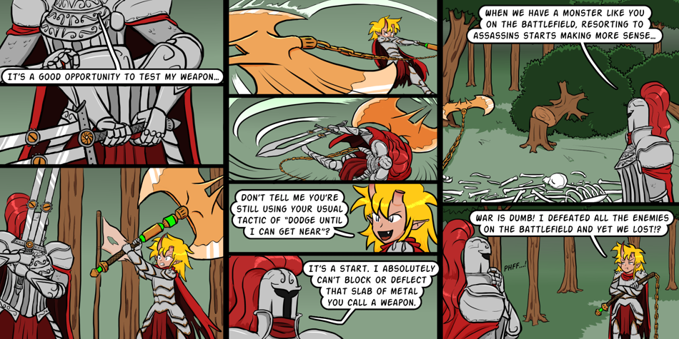 Breadfinder - Episode 294, Page 1: 294-Sparring in the woods, round 1